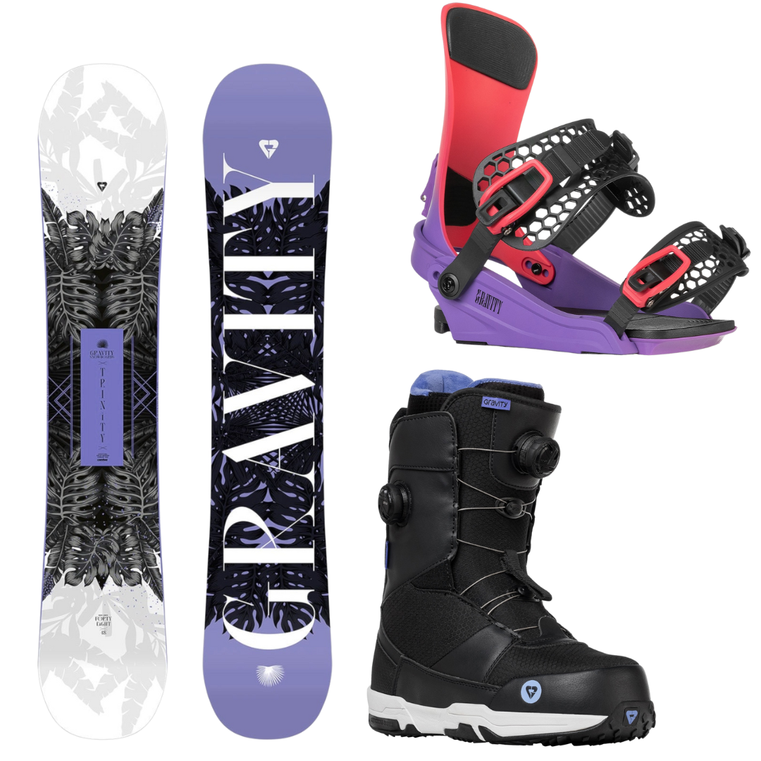 Snowboard Gravity Trinity + vázání Gravity + boty Gravity Sage 